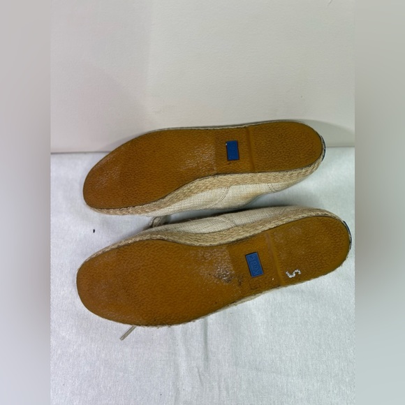 Keds Women’s Tan Lace Up Sneakers Canvas W/ Jute Trim US Size 9.5 - Picture 8 of 8